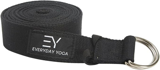 Everyday Yoga Super Strong Strap with Metal D-ring Buckle - Improve Flexibility, Stretching, and Physical Therapy Fitness.-FlexoryFit