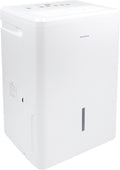 Keystone 50-Pint Portable Dehumidifier, 115V, Dehumidifier for Rooms up to 4500 Sq.Ft, Moisture Absorber For Basement, Garage, Living Room with Pump, White