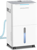 21 Pints Dehumidifier for Basement - 1500 Sq.ft Dehumidifiers for Home, Bedroom & Bathroom with Continuous Drain Hose, Intelligent Humidity Control, 3 Smart Modes Deshumidificador (White)