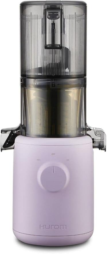 Hurom H310 Easy Clean Slow Juicer, Lavender | Compact | Quiet Motor | Hopper Fits Whole Produce | Scrub Free | Easy Assembly | Cold Press Masticating Juicer-FlexoryFit