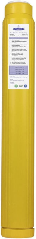 Crystal Quest Iron Filter Cartridge – Reduces Iron, Enhances Water Clarity, Protects Plumbing & Appliances, Long-Lasting Performance 2-7/8” x 20”