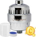 Bath Beyond Shower Filter Vitamin C 15 Stage High Output Water Filter With cartridge for Hard Water - Shower Head Filter Removes Chlorine Fluoride and Improves The Condition of Your Skin, Hair