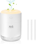 Portable Mini Humidifier, Auto Shut-Off, 2 Mist Modes, Quite, Small Humidifiers for Bedroom Travel Office Desk Plants(White)