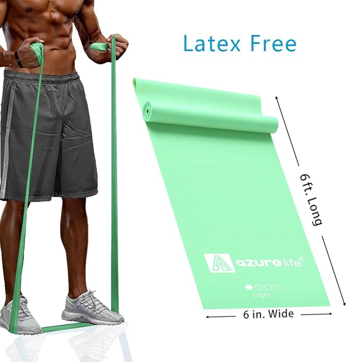 Professional 8 Yards Bulk Resistance Bands Rolls or 5,6,7 ft. Long Non-Latex Elastic Exercise Bands, Stretch Bands for PT, Yoga, Pilates, Rehab, at-Home or The Gym Workouts-FlexoryFit