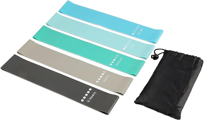 Resistance Bands Set, Workout Bands with Handles, Door Anchor, Ankle Straps and Carry Bag, Exercise Bands for Shape Body and Home Workouts-FlexoryFit