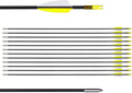 LWANO 31" Training Arrows-Archery Practice Target Arrows for Kids Youth or Beginners with Durable Shaft on Recurve Bow Compound Bow and Longbow