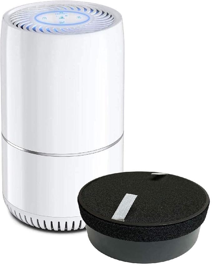 Nispira True HEPA H13 Air Filter Replacement Compatible with hOmeLabs Compact Air Purifier HME020248N 3 Stage Filtration with Night Light Office Bedroom, 1 Unit