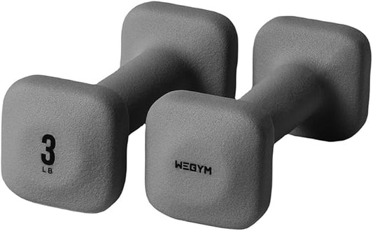 SafeGrip Dumbbells, Anti-Slip, Anti-Roll, Thick Handles, Free Weights, Square Dumbbells for Secure Workouts at Home, Weightlifting, and Personal Training-FlexoryFit