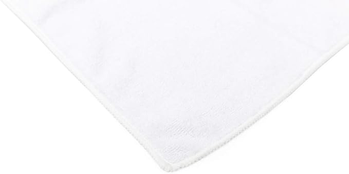 The Rag Company Microfiber Spa and Yoga Towel - Soft and Absorbent Towel for Gym, Spa, Exercise, Hotel, and Resort Use - Dries Fast - 16x27 inches, White, 6-Pack-FlexoryFit