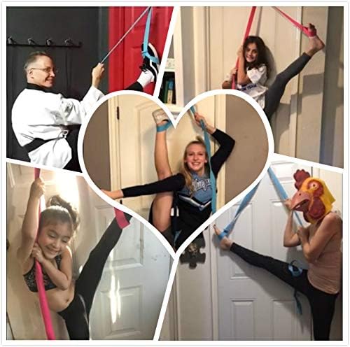 Leg Stretcher, Door Flexibility & Stretching Leg Strap - Great for Ballet Cheer Dance Gymnastics or Any Sport Leg Stretcher Door Flexibility Trainer Premium Stretching Equipment-FlexoryFit