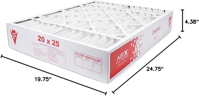 AIRx Filters 20x25x5 MERV 11 HVAC AC Furnace Air Filter Replacement for Honeywell FC100A1037 FC35A1027 CF200A1016, Allergy 2-Pack, Made in the USA