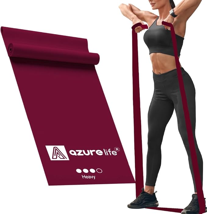 Professional 8 Yards Bulk Resistance Bands Rolls or 5,6,7 ft. Long Non-Latex Elastic Exercise Bands, Stretch Bands for PT, Yoga, Pilates, Rehab, at-Home or The Gym Workouts-FlexoryFit