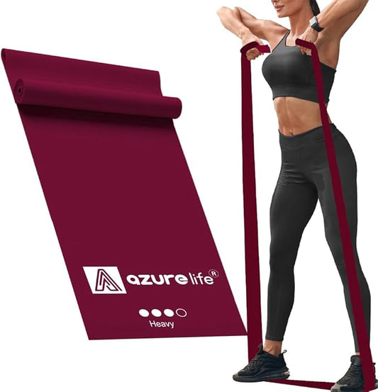 Professional 8 Yards Bulk Resistance Bands Rolls or 5,6,7 ft. Long Non-Latex Elastic Exercise Bands, Stretch Bands for PT, Yoga, Pilates, Rehab, at-Home or The Gym Workouts-FlexoryFit