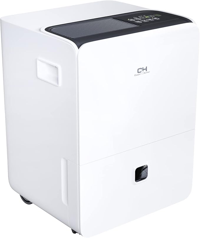Cooper & Hunter 60 Pint Dehumidifier with Drain Pump up to 5,000 Square Foot Coverage Dehumidifier for Large Room or Basements 10L Water Tank with Drain Hose