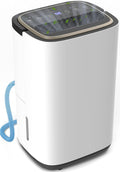 34 Pint Dehumidifier- 3000 Sq. Ft. Large Basement Dehumidifiers with Drain Hose for Large Rooms - Powerful Moisture Removal with Compressor- Dehu/Dry/Air Mode, LED Display,Timer, Child Lock
