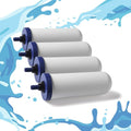 Coldstream FTO Plus Water Filter Cartridge (4 Pack) - Dependable for Easy Installation as a Berkey Replacement - Ceramic Gravity Filter For Stainless Steel Systems