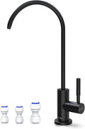 Frizzlife RO Water Filter Faucet- Drinking Water Faucet fits Most Reverse Osmosis System & Water Filtration System-SUS304 Stainless Steel, Black