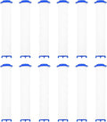 uxcell 12 Pcs Shower Head Filter 4.3 Inch PP Cotton Filter Cartridge Replacement High-Pressure Handheld Fan Shower Jet Sets