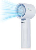 Handheld fan, adjustable blowing angle, mini portable turbo fan, USB Type-C rechargeable, infinitely variable speed high-speed personal fan, 11 Hours Battery Life(Candy Blue)