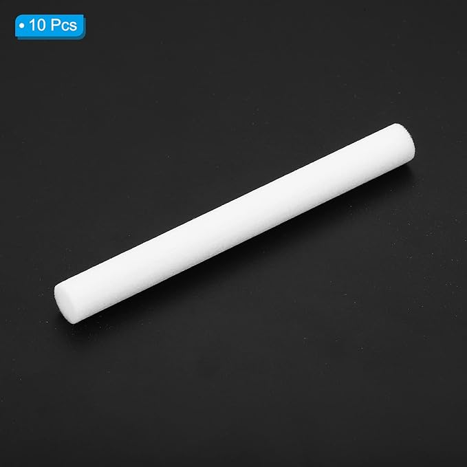 PATIKIL Humidifier Cotton Filter Sticks, 10 Pcs Refill Sticks Filter Wicks Replacement for USB Mini Humidifiers Portable Diffuser (3.15'' x 0.31''), White
