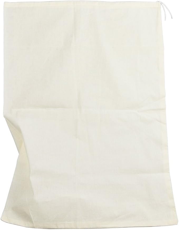 Reusable Cotton Muslin Straining Bag Fine Mesh Food Strainer Filter Bags for Nut Milk, Juice, Tea, Cheesecloth, Yogurt, Home Brewing, Hop Bags (21.65" x 15.75")