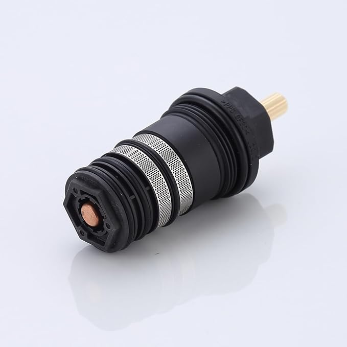 Shower Thermostatic Cartridge, 94282000 3/4-Inch Thermostatic Cartridge for hansgrohe Replacement, Small, Brass