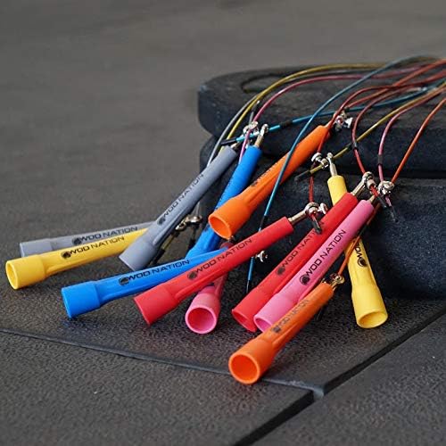 WOD Nation Adjustable Speed Jump Rope For Men, Women & Children - Blazing Fast Fitness Skipping Rope Perfect for Boxing, MMA, Endurance-FlexoryFit