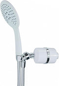 Crystal Quest Luxury Handheld Shower Power Filtration System - White - BPA Free | 1.25-2.5 GPM | Reversible Cartridge | Great for Dechlorination