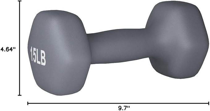 Amazon Basics Neoprene Dumbbell Hand Weights for Exercise and Muscle Toning-FlexoryFit