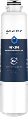 GLACIER FRESH Compatible with Samsung DA29-00020B Refrigerator Water Filter by GLACIERFRESH