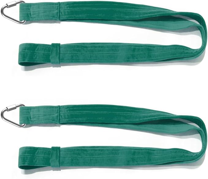 4.9ft (1.5m) Aerial Loops Straps – Professional Aerial Yoga Ropes for Acrobatics, Circus Training & Fitness – Strong Nylon Trapeze Straps for Aerial Silks, Hammock, Dance & Performance Arts-FlexoryFit