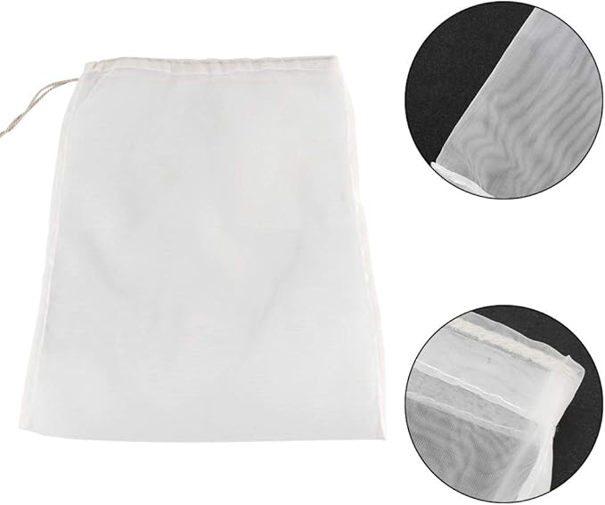 Yosoo 100 Mesh Wine Filter Bag, Reuseable Home Brew Beer Making, Used in Fermentation, Jam and Jam Making, Kefir and Wine Making(28x45cm)