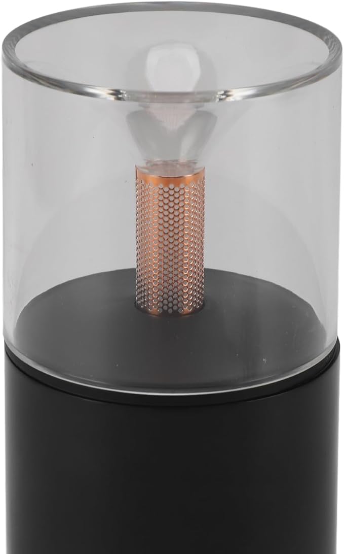 Essential Oil Diffuser Mini Portable Car USB Diffuser Humidifier with Candlelight Ambiance, Ultra Quiet Work for Office, Bedroom, Car Diffuser (Black)