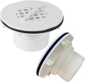 (2pcs) Threaded Inlet Strainer Compatible with Intex Filter Pumps with 1-1/2" Hoses, Above Ground Stock Tank Pool Inlet Strainer Replacement Parts Including Rubber Washer Filter Nut and Grid