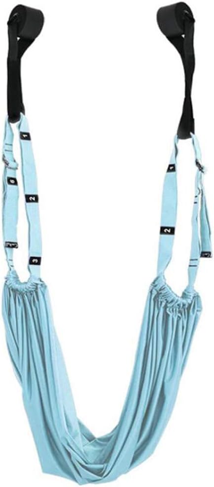 Yoga Stretching Strap, Adjustable Height Leg Stretcher Waist Back Stretch Band Aerial Yoga, Anti-gravity Inversion Exercises Door Flexibility Tensile Trainer for Rehab Pilates Dance Splits-FlexoryFit