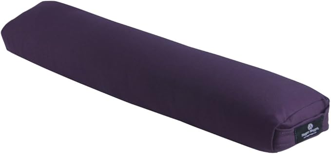 Hugger Mugger Pranayama Yoga Bolster - Very Firm, use Under Length of Spine for Deeper Breathing or Under Ankles, Handmade in The USA-FlexoryFit