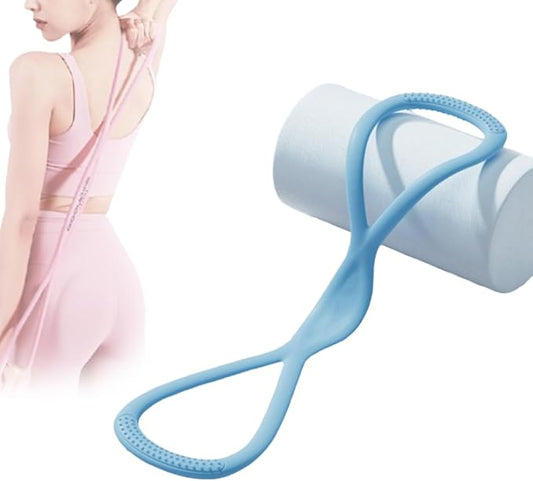 Luminousdo Resistance Bands,2025 New Upgraded Figure 8 Resistance Band for Working Out,High Elasticity Stretch Arm Rope for Yoga,Chest Expander Strap with Handles for Women Men-FlexoryFit