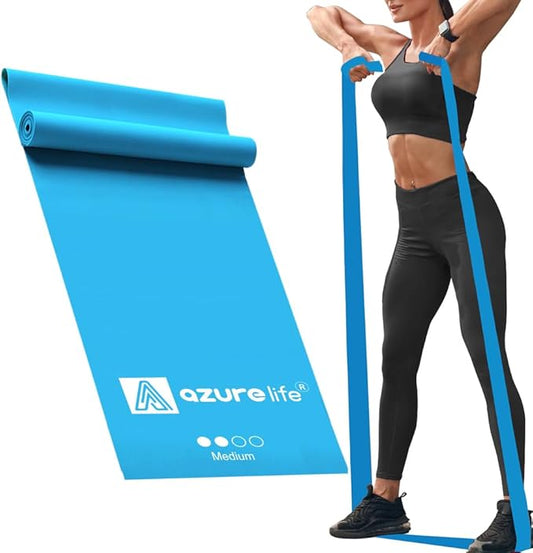 Professional 8 Yards Bulk Resistance Bands Rolls or 5,6,7 ft. Long Non-Latex Elastic Exercise Bands, Stretch Bands for PT, Yoga, Pilates, Rehab, at-Home or The Gym Workouts-FlexoryFit