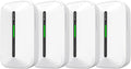 Carbon Monoxide Detectors Plug in,10 Year Replaceable Battery Operated Co Monitor Alarm,Plug and Play Co Detector,Portable Carbon Monoxide Detector for Home,Traval,RV,Hotel GS846A 4 Pack