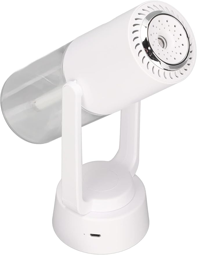 Mini Humidifier, Negative Ion Purification 40mL Spray Volume Automatic Rotation Mute USB Humidifier for Home, Office & Car