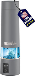 LevelUpWay - 2025 Hydrogen Water Bottle – Advanced SPE/PEM Technology – Generates Up to 5000 PPB – 250ml – Portable Hydrogen-Enriched Water Bottle with Breathing Adapter