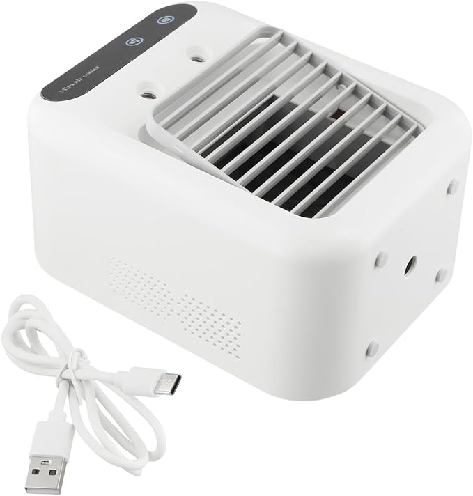 Portable Air Conditioners Personal USB Rechargeable Cooler Desktop Fan Humidifier For Car Office Travel Use