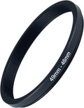 49mm to 46mm Step Up Ring Filter Adapter Black Metal Step up Adapter Rings by Unknown