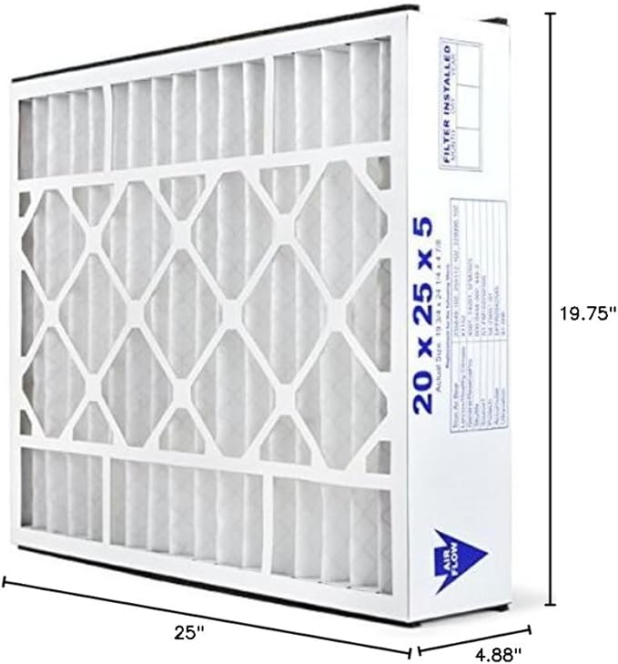 AIRx Filters 20x25x5 MERV 13 HVAC AC Furnace Air Filter Replacement for GeneralAire 14201 4501 5FM2025, Health 2-Pack, Made in the USA