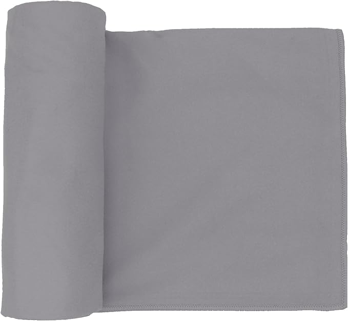 Eunzel Hot Yoga Towel Non Slip Yoga Mat Towel Non-Slip Sweat Absorbent Microfiber Towel for Hot Yoga, Pilates and Workout 72" x 26.5", Dark Grey-FlexoryFit