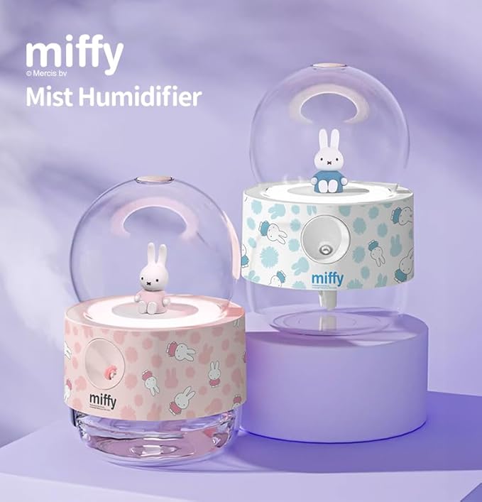 Miffy Crystal Ball Mist Humidifier - Romantic Gift Choice-(White Blue)