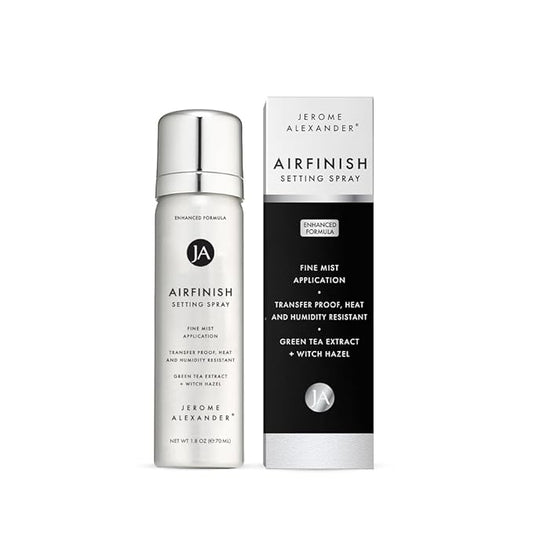 Jerome Alexander MagicMinerals AirFinish Setting Spray, Long-lasting Finishing Spray, Weightless-feel, Flawless, Matte Coverage-FlexoryFit