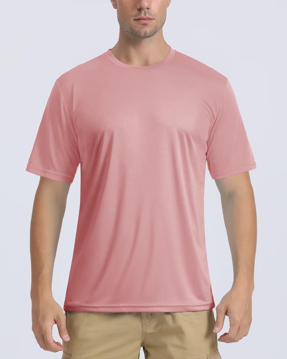 Boladeci Men's Swim Shirt Short Sleeve UPF 50+ Sun Protection SPF UV Moisture Wicking Lightweight Quick Dry Rash Guard