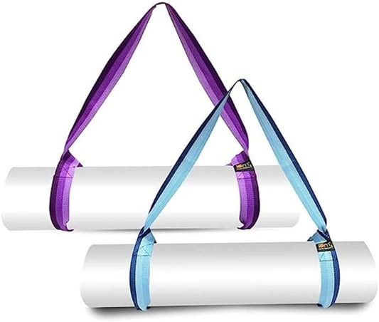 Yoga Mat Carrier Strap | Adjustable Mat Holder Sling for Carrying Mats | Thick & Comfy Texture | Yoga Mat Strap-FlexoryFit