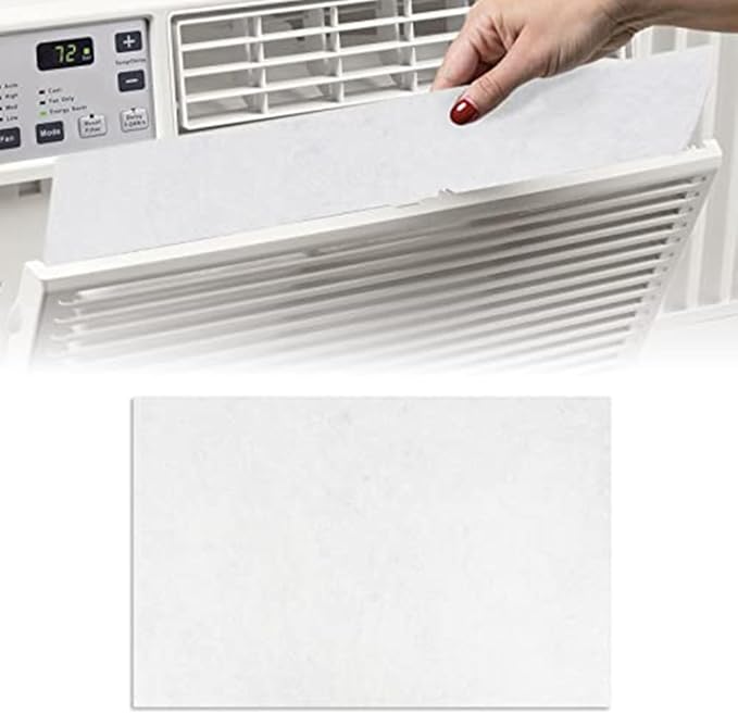 Air Conditioner Filter 24x15x1/4 Inch Replacement for Window AC Units - Electrostatic Non-Woven Polyester Fiber Cotton Filter Media - Customizable Size